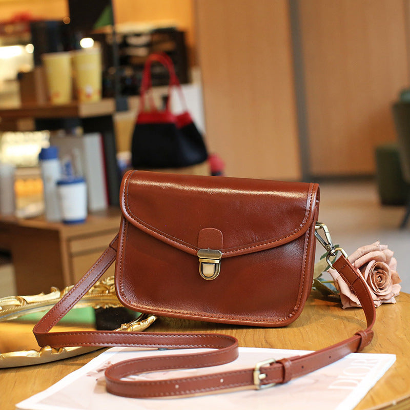 Sac Bandoulière en Cuir Véritable - Élégance et Grande Capacité