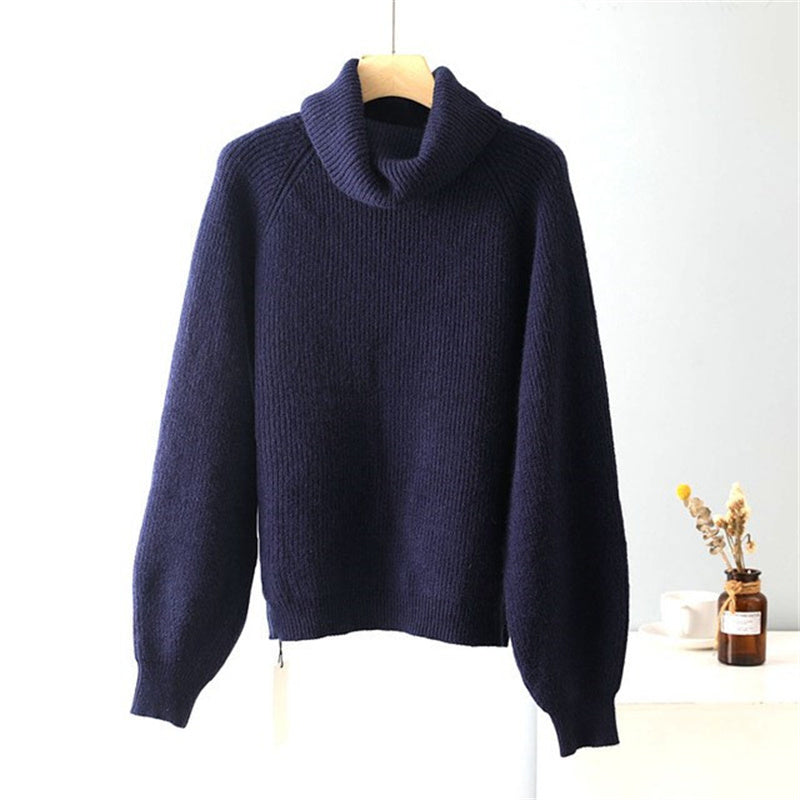 Pull-over ample à col roulé