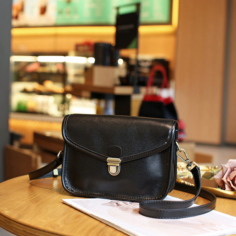 Sac Bandoulière en Cuir Véritable - Élégance et Grande Capacité