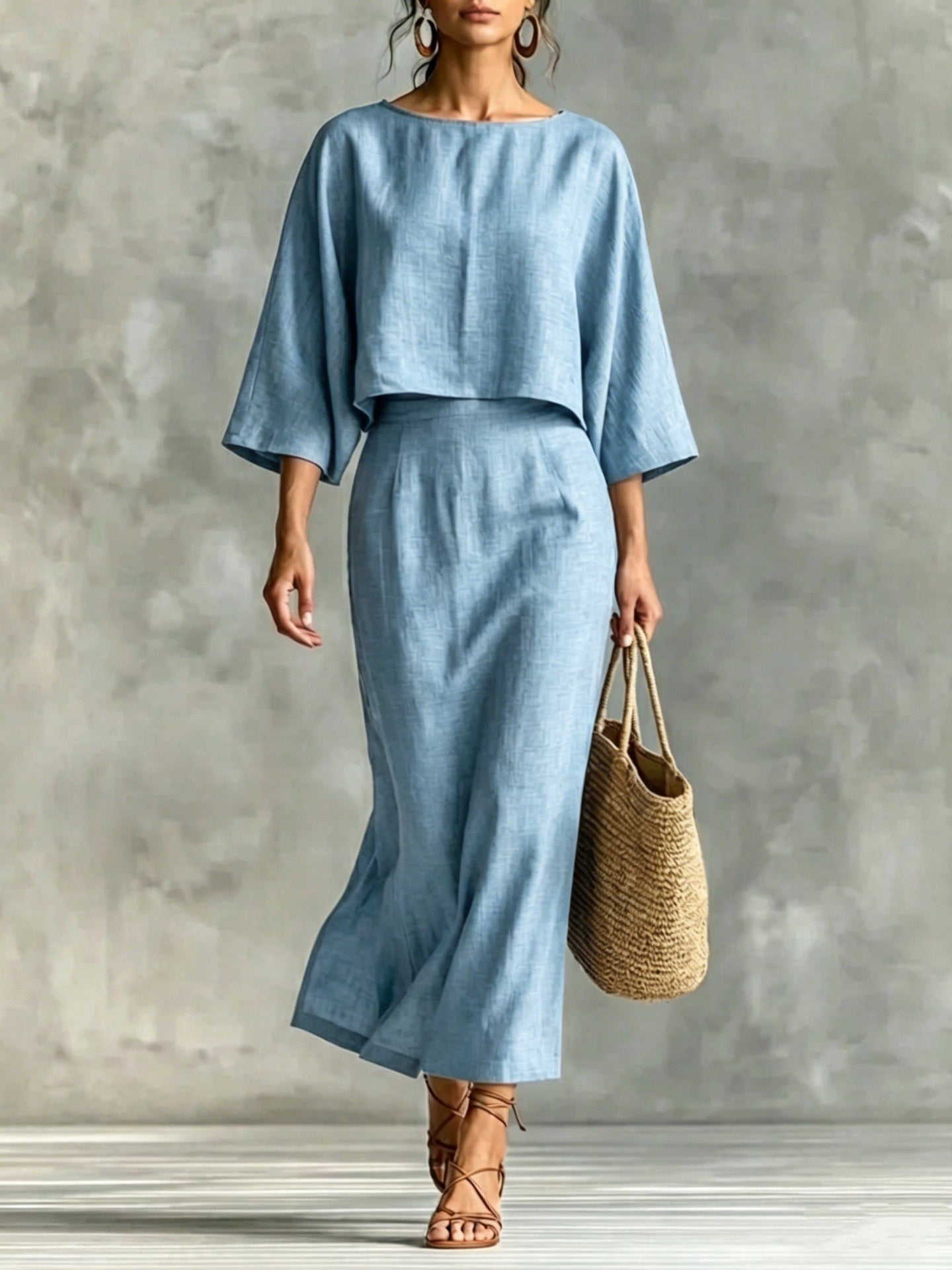 Ensemble deux pièces au charme sophistiqué,