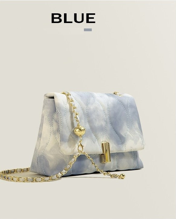 Petit Sac Carré à Bandoulière avec Chaîne