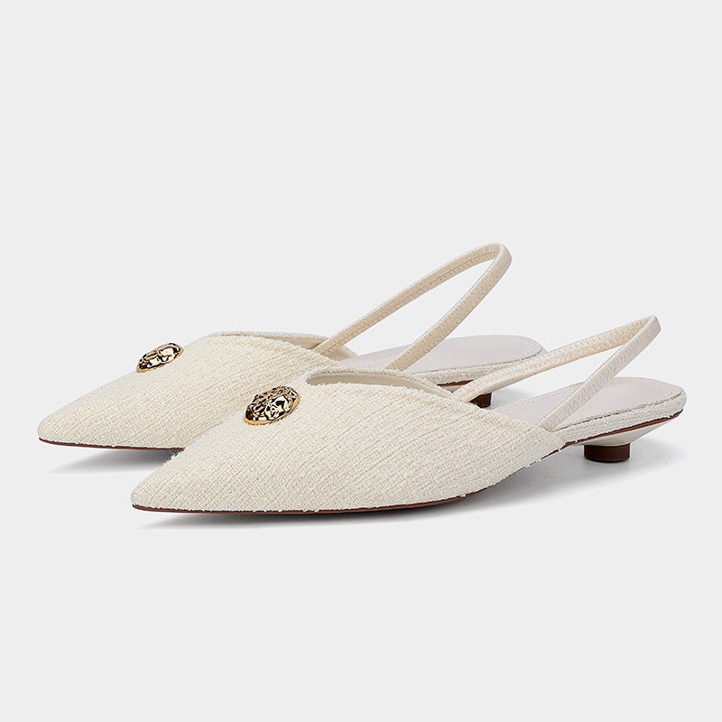 Sandales à Talons Aiguilles à Bout Pointu, Style Élégant