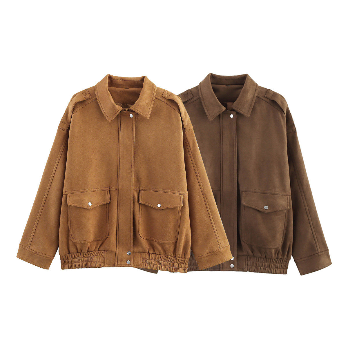 Veste tendance et décontractée en daim