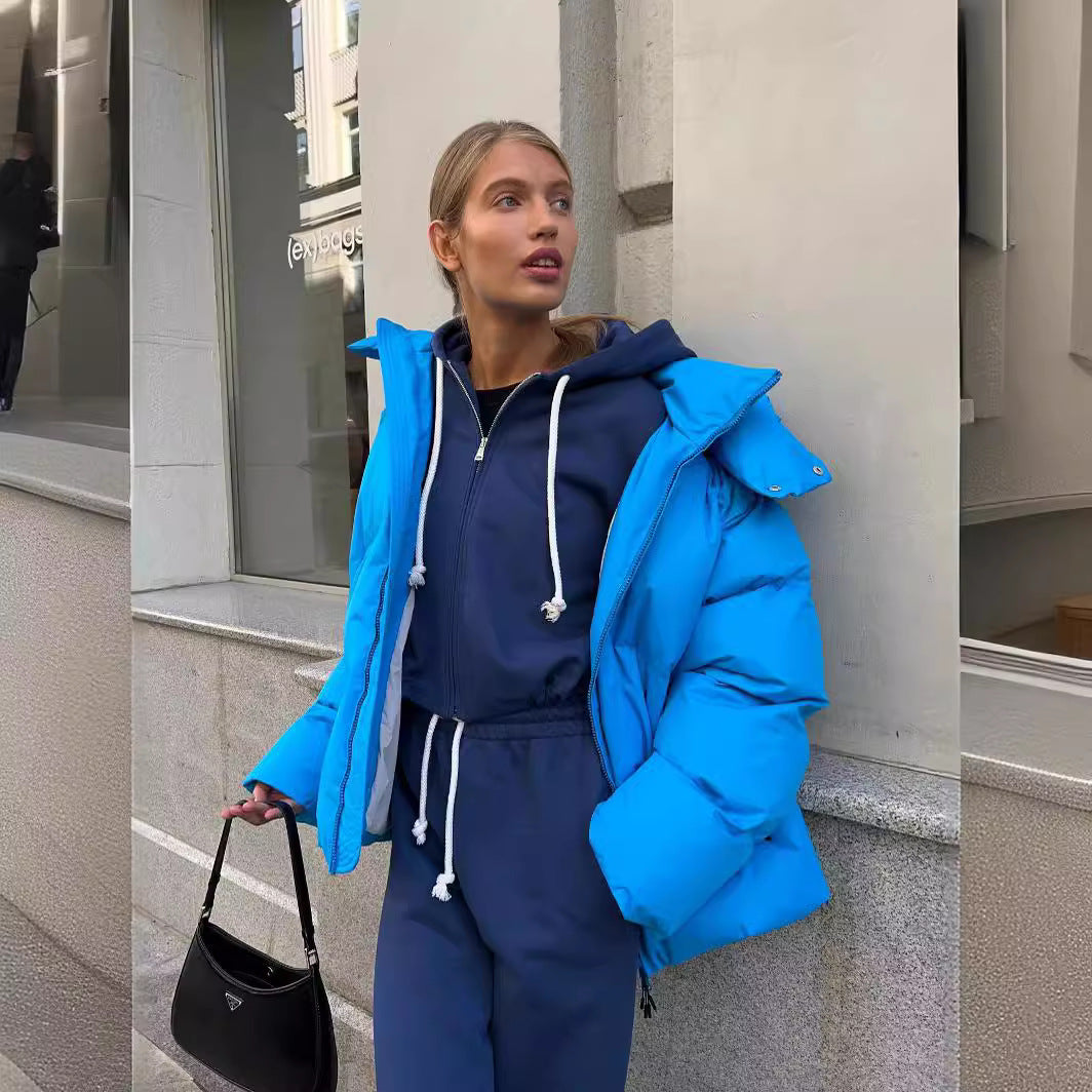 Veste matelassée ample en coton