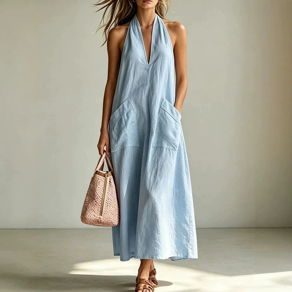 Robe Maxi Dos-Nu Élégance Fluide