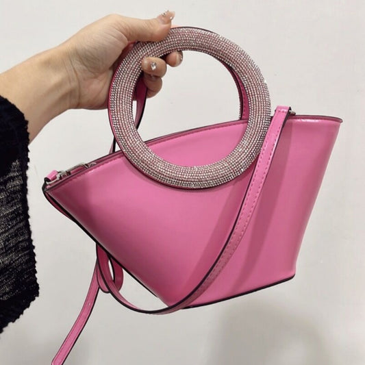 Sac  Poignée Diamant Chic Élégant
