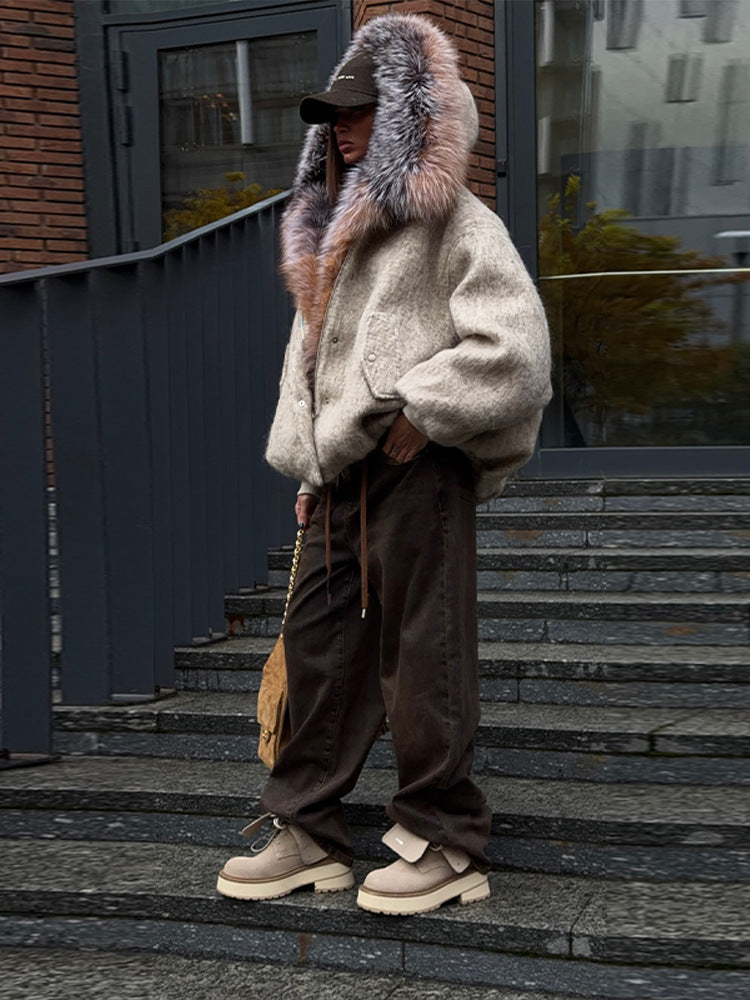 Manteau Court Épais en Coton Rembourré