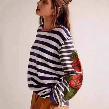 Pull Brodé Patchwork