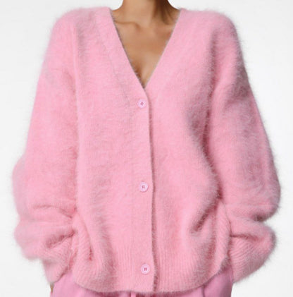 Chivogue Cardigan à Col V, look élégant