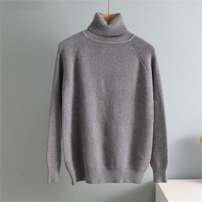 Pull-over ample à col roulé