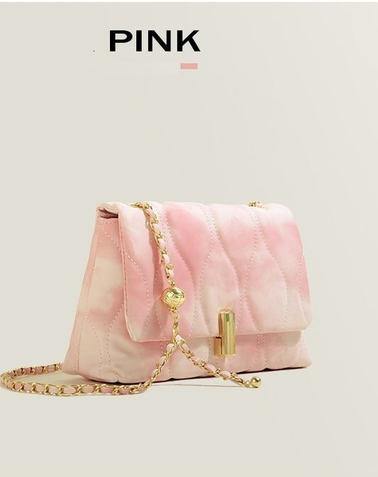 Petit Sac Carré à Bandoulière avec Chaîne