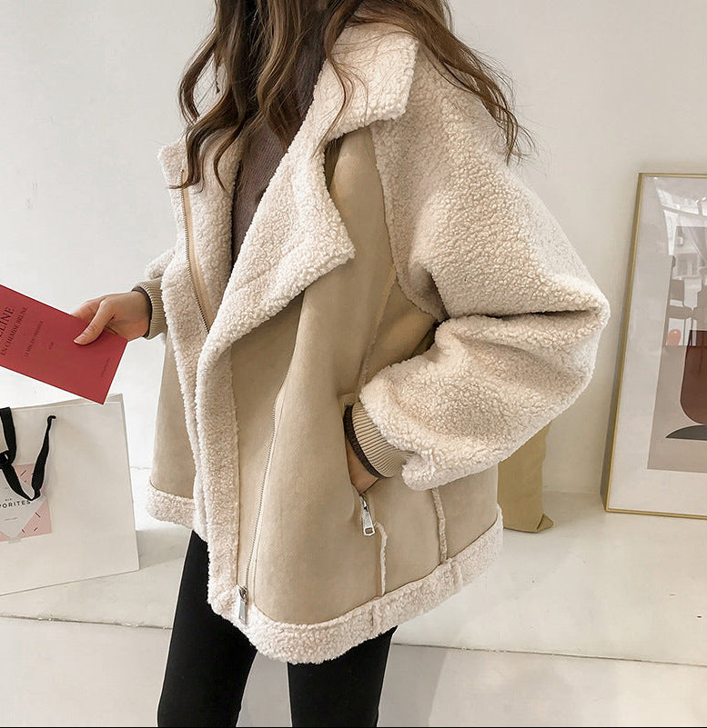 Veste courte daim en velours