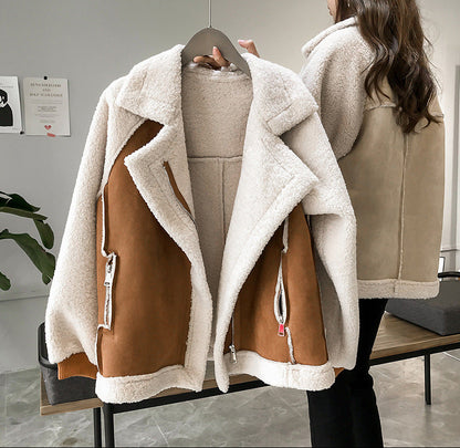 Veste courte daim en velours
