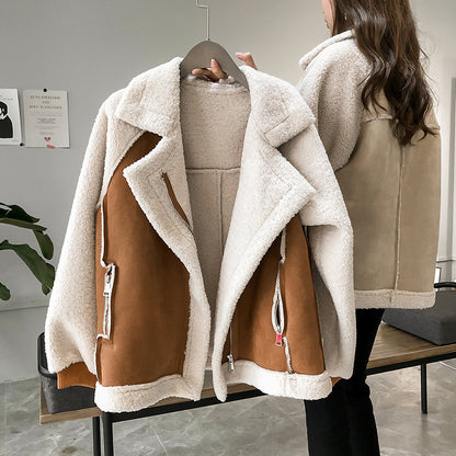 Veste courte daim en velours