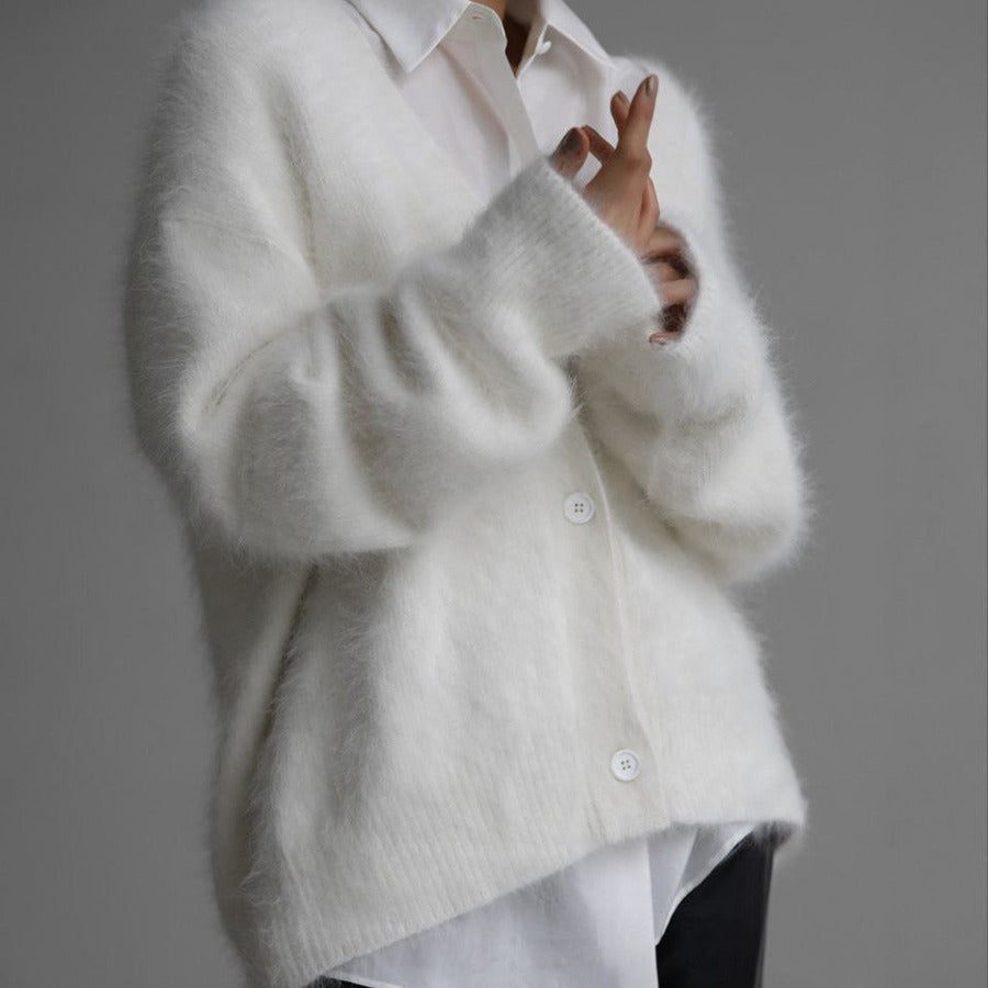 Chivogue Cardigan à Col V, look élégant