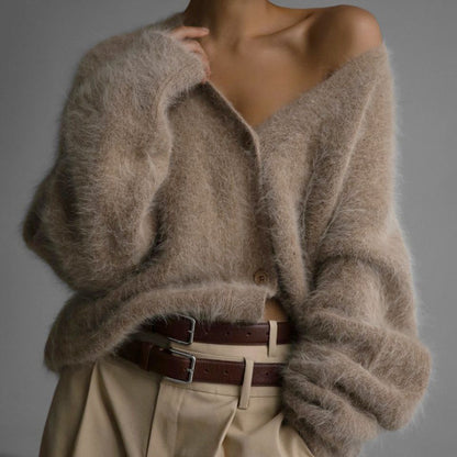 Chivogue Cardigan à Col V, look élégant
