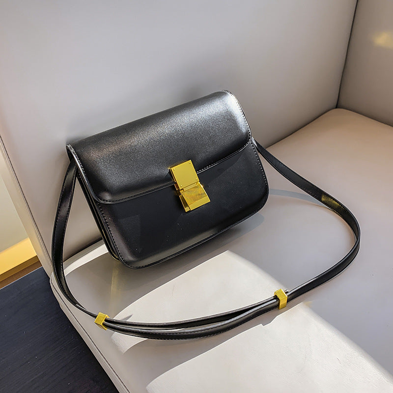 Mini Sac en Cuir Bandoulière - Fermeture Dorée