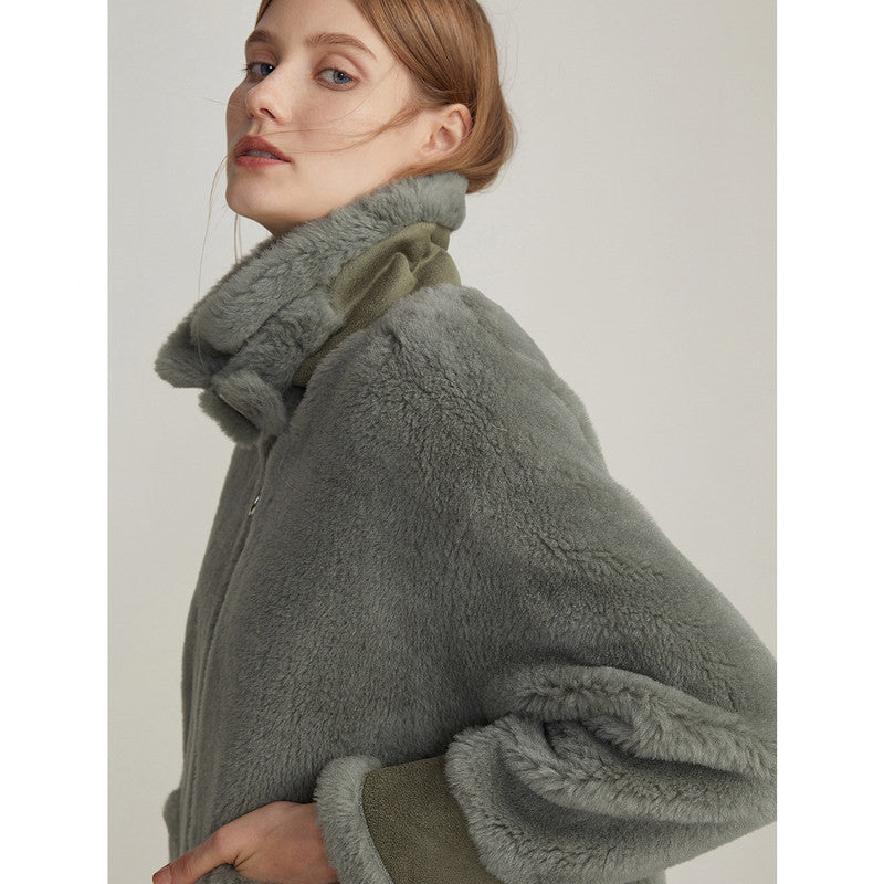 Manteau Court en Laine Élégance Raffinée
