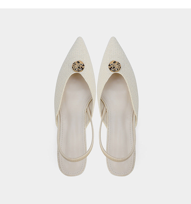 Sandales à Talons Aiguilles à Bout Pointu, Style Élégant