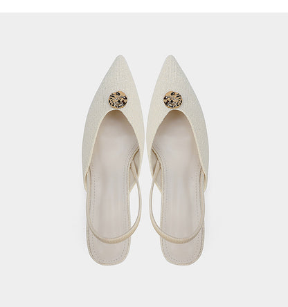 Sandales à Talons Aiguilles à Bout Pointu, Style Élégant