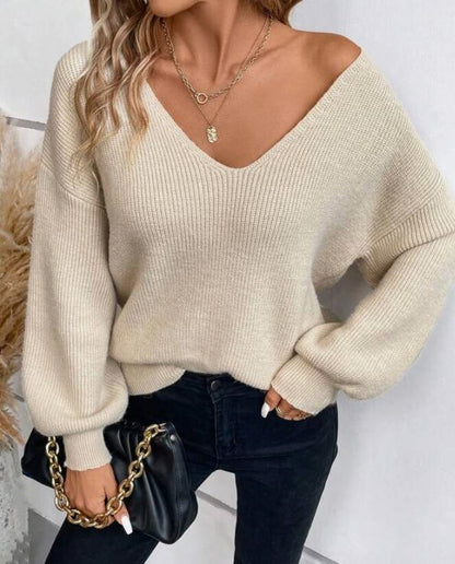 Pull Décolleté Élégant