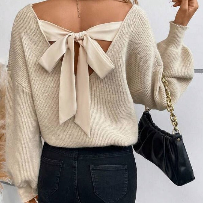 Pull Décolleté Élégant