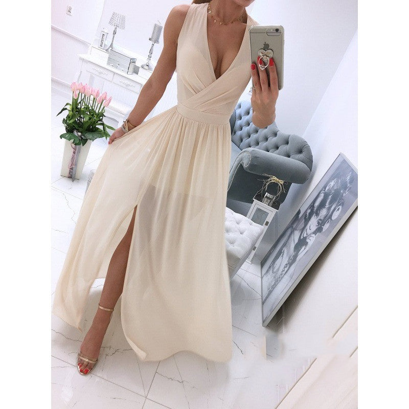 Robe Longue Fendue Chic