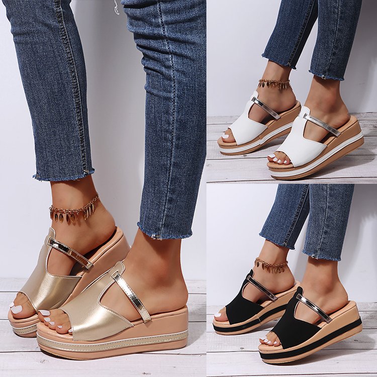 Sandales Compensées – Confort & Allure Chic