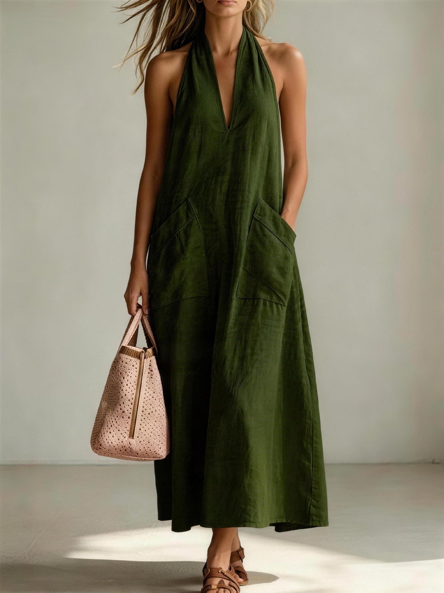 Robe Maxi Dos-Nu Élégance Fluide