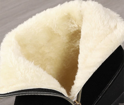 Bottines Chaudes Intérieur Polaire, Plates Confort