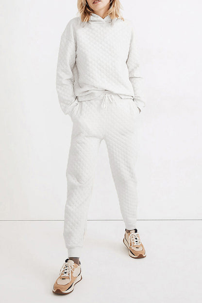 ENSEMBLE MATELASSE BLANC