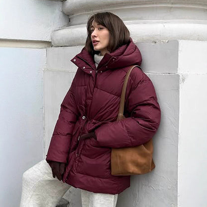 Veste en coton à capuche