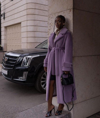 Chivogue Manteau en fourrure long