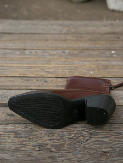 Bottes Martin à bout pointu, inspirées du chic européen