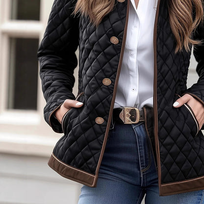 Veste Courte à Carreaux – Élégance