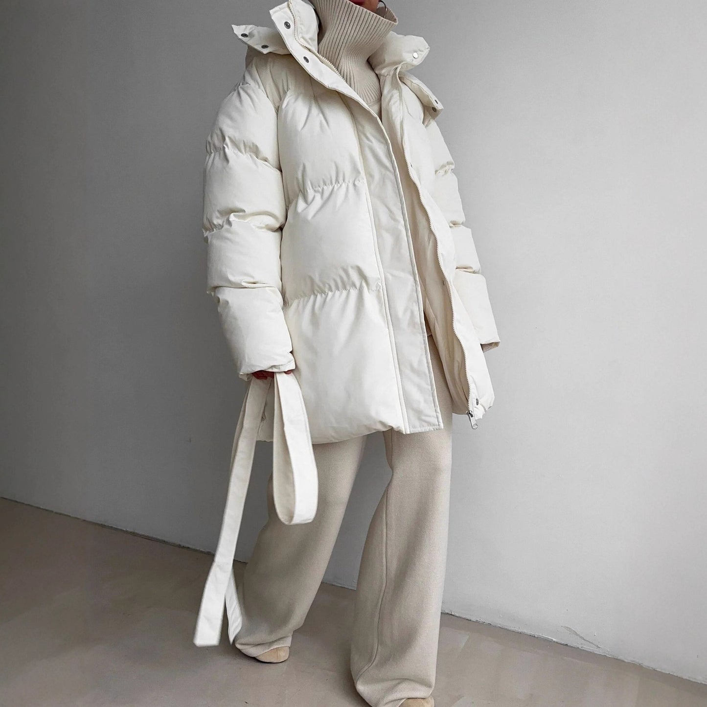 Veste à capuche rembourrée en coton
