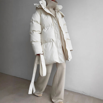 Veste à capuche rembourrée en coton