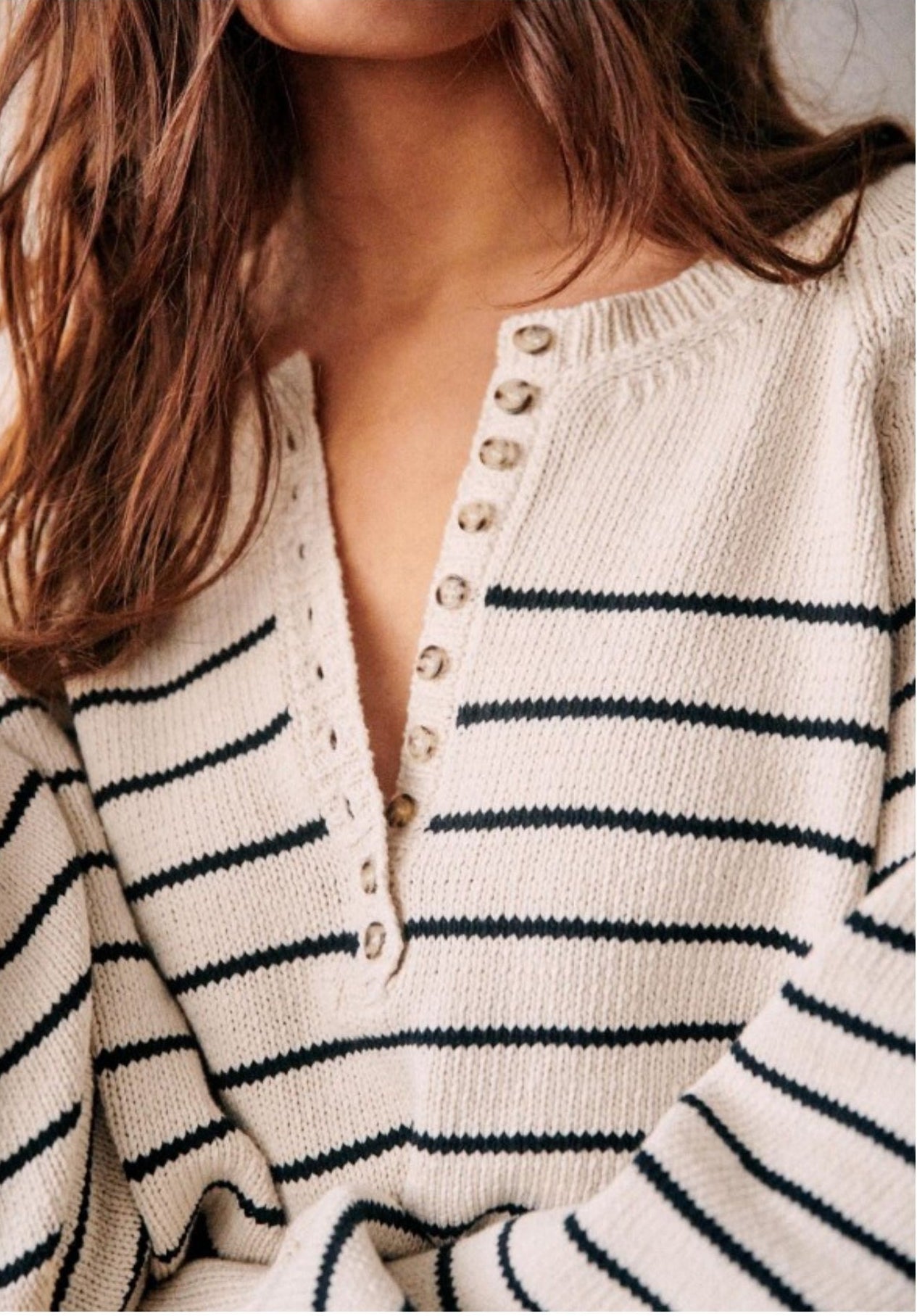 Pull en coton   Vintage à Rayures