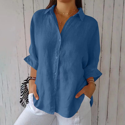 Chemise plissée à simple boutonnage