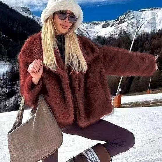 Manteau Court en Fourrure - Chic