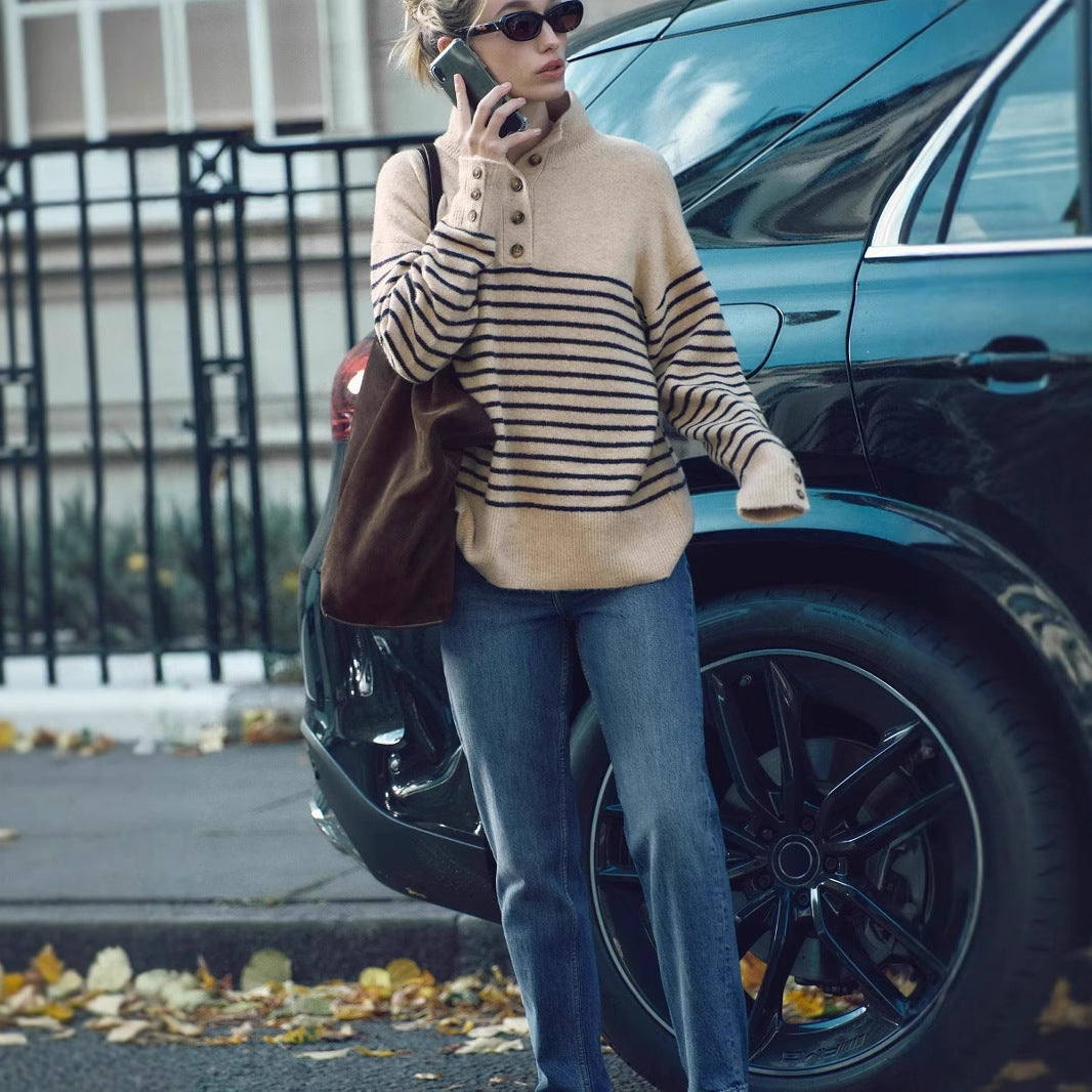 PULL RAYURES ELEGANTE