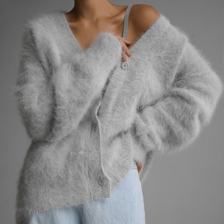 Chivogue Cardigan à Col V, look élégant