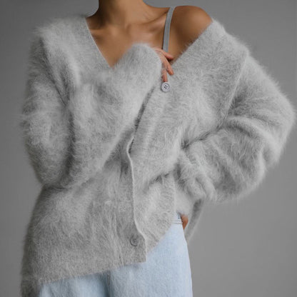 Chivogue Cardigan à Col V, look élégant
