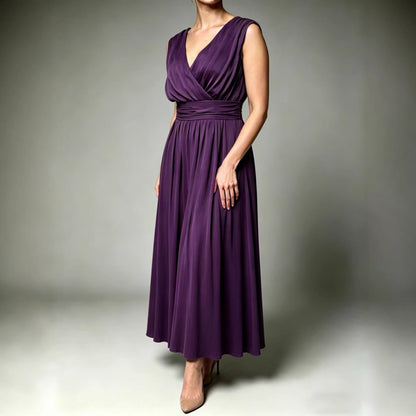 Robe Maxi Élégance Drapée