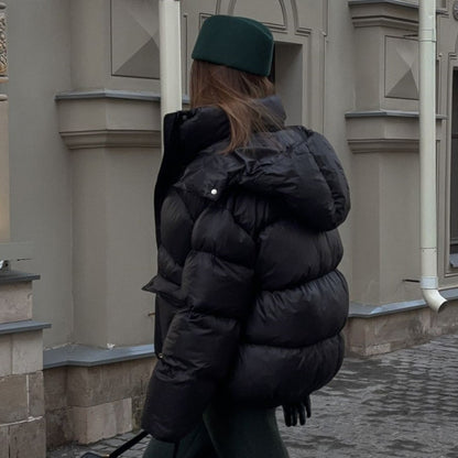 Chivogue Manteau Matelassé à Capuche