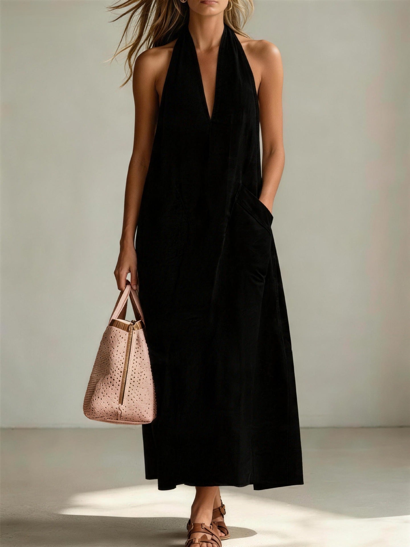 Robe Maxi Dos-Nu Élégance Fluide