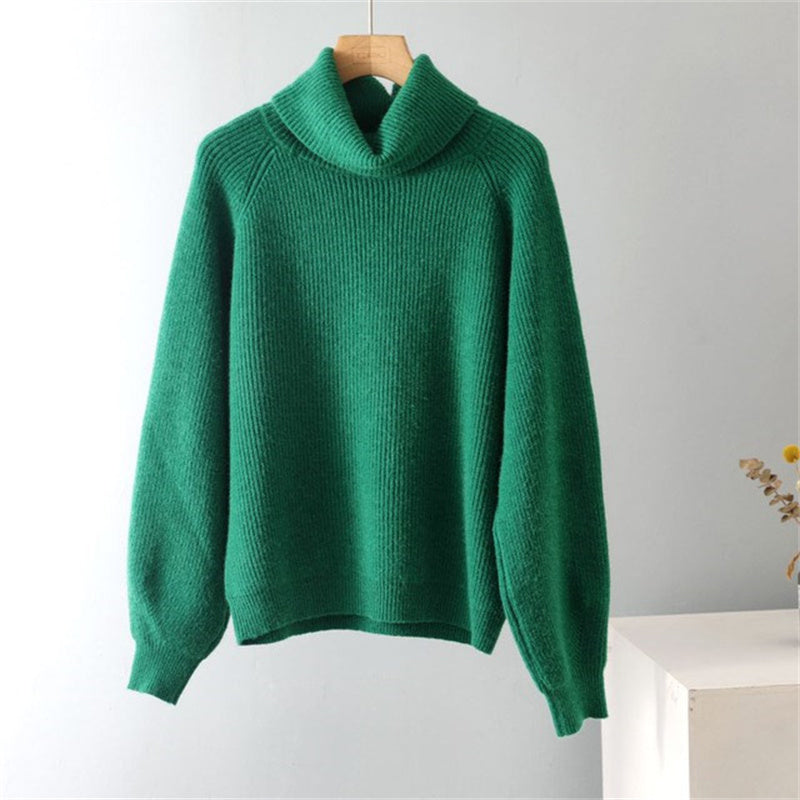 Pull-over ample à col roulé