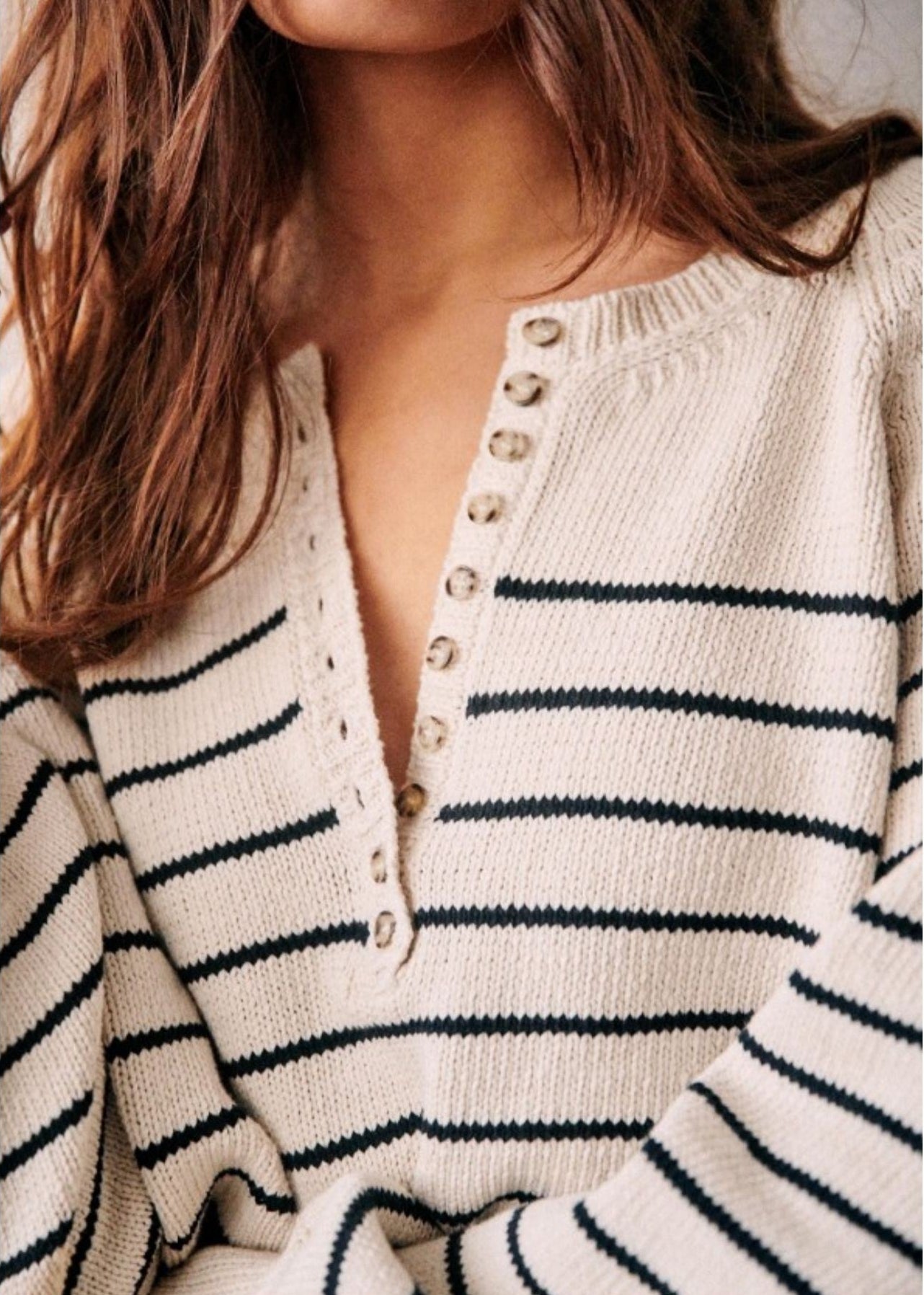 Pull en coton   Vintage à Rayures