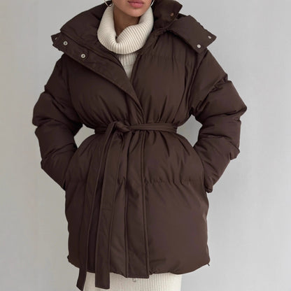 Veste à capuche rembourrée en coton