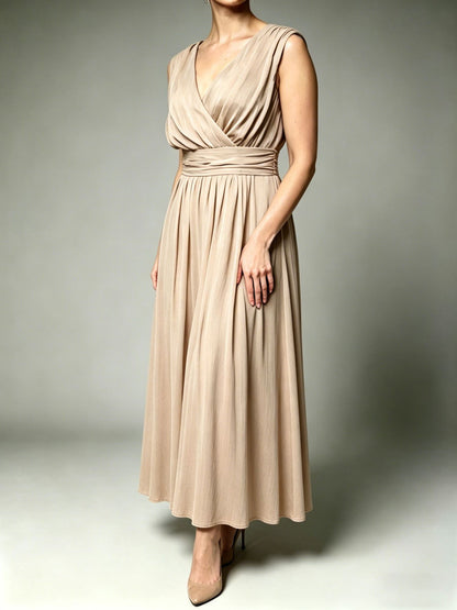 Robe Maxi Élégance Drapée